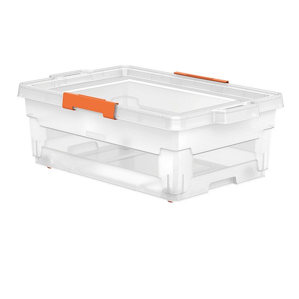Caixa Organizadora Roda 40L Transparente Tramontina 92554011