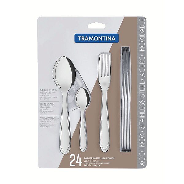 Faqueiro Aço Inox 24 Pç. Tramontina 66906846