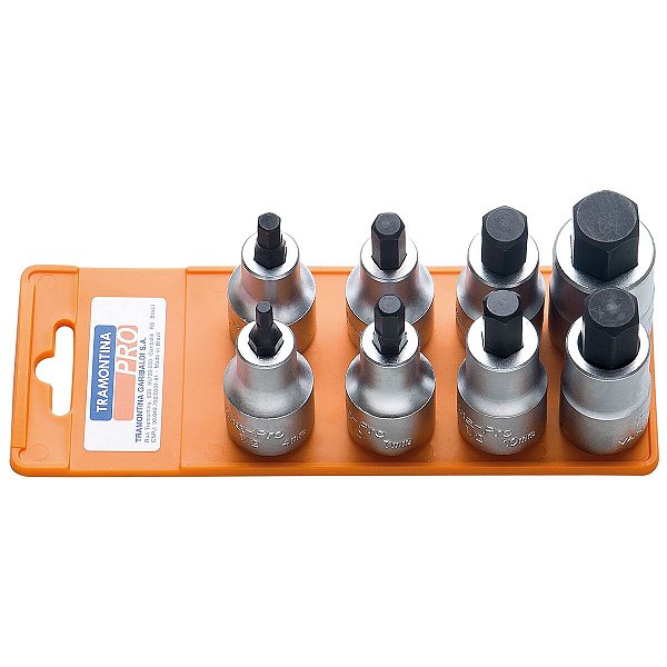 Jogo Soquetes 1/2 Allen 8 Peças Tramontina 44845508