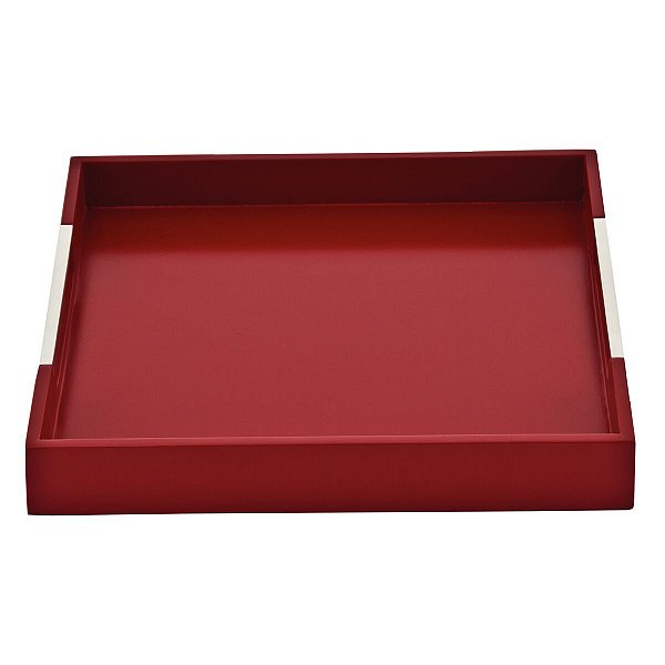 Bandeja Quadrada Vermelha C/ Alça Tramontina 10363367