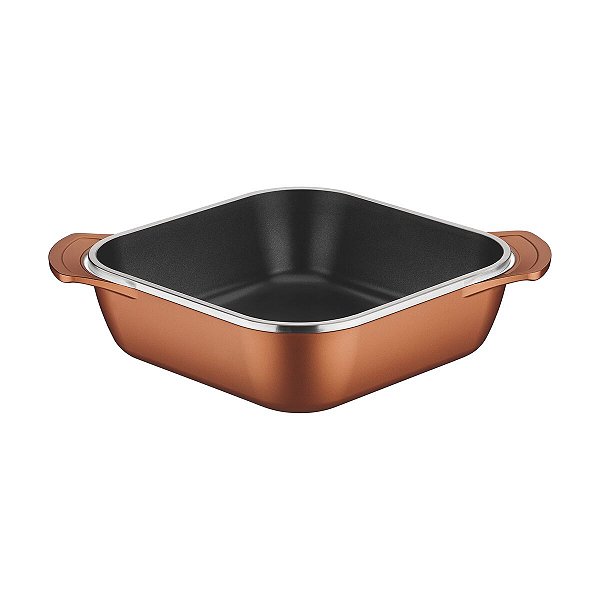 Caçarola Quadrada Sem Tampa Teflon 28Cm 5,6L Tramon 20925428