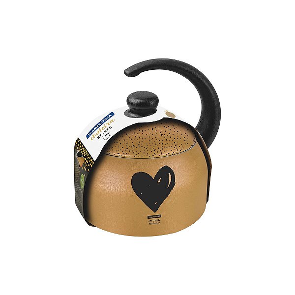 Chaleira Dourada Alumínio Teflon 1,9L Tramontina 27807035