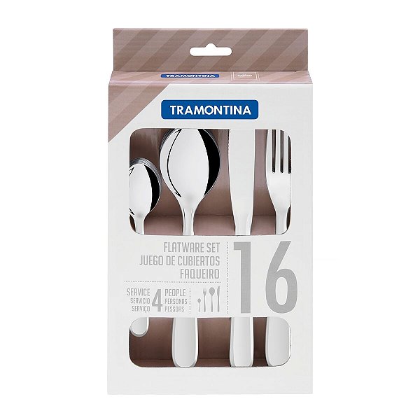 Faqueiro Aço Inox 16 Pç. Tramontina 66903650