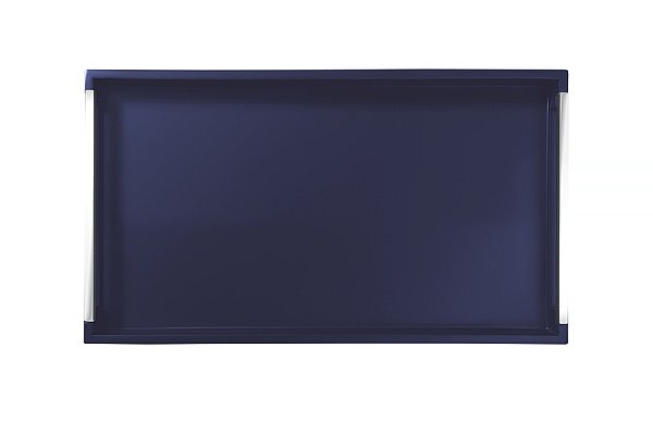 Bandeja Retangular Azul Com Alça Tramontina 13019608