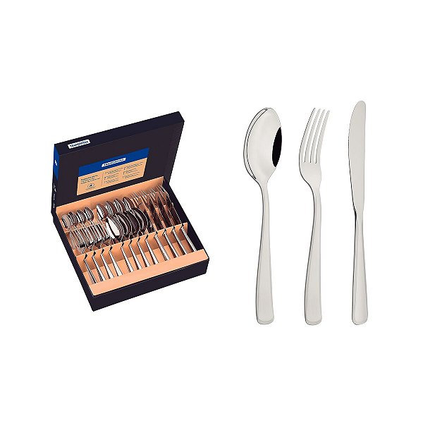 Faqueiro Inox Facas Mesa Alto Bril Tramontina 66962120
