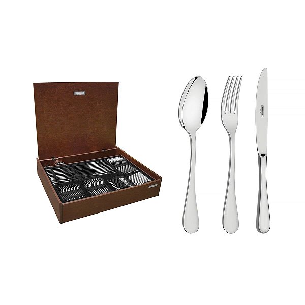 Faqueiro Inox Facas Mesa Brilho Tramontina 66928375