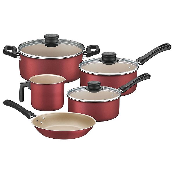 Jogo Panelas Alumínio Teflon 5 Tramontina 20299796