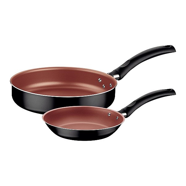 Jogo Frigideiras Alumínio Teflon Bronze Tramontina 20298316