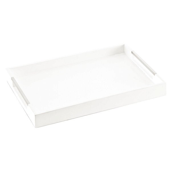 Bandeja Retangular Branca C/ Alça Tramontina 10364368