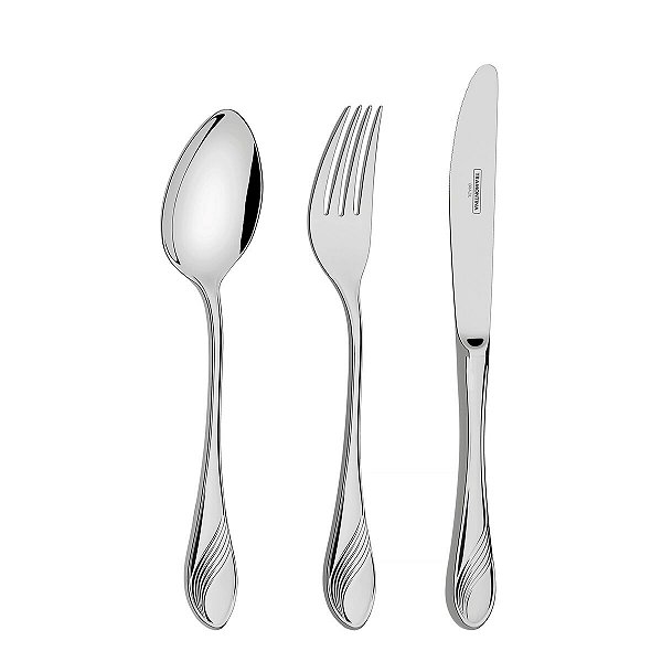 Faqueiro Inox Facas Mesa Alto Bril Tramontina 66931410