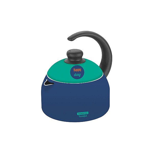 Chaleira Azul/Verde Alumínio Teflon 1,9L Tramontina 27813007