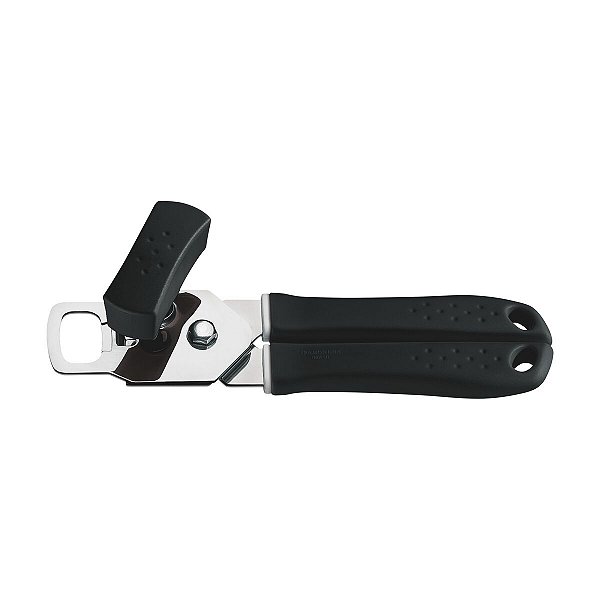 Abridor Latas Aço Inox Com Cabo Preto Tramontina 25605100