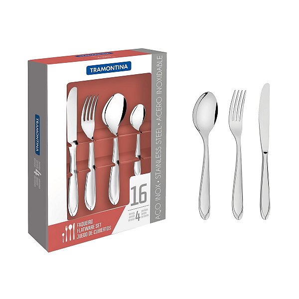 Faqueiro Aço Inox 16 Pç. Tramontina 66906550