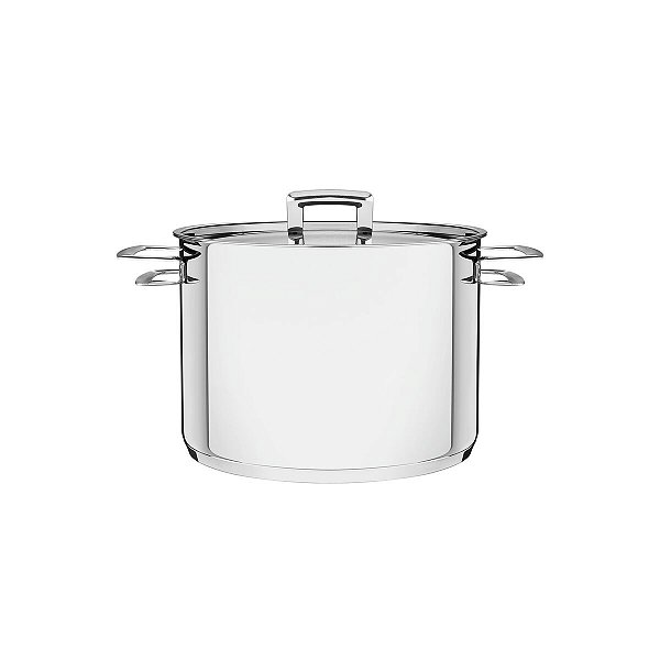 Panela Caldeirão Inox Tampa Plana Alças 4,6L 20cm 62405200