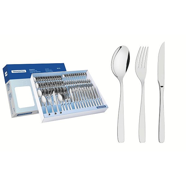Faqueiro Inox Faca Churrasco 84 Pç. Tramontina 66950520