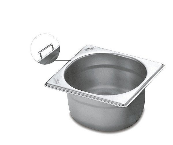 Cuba Inox 1/6 Alças 150Mm Tramontina 61068150