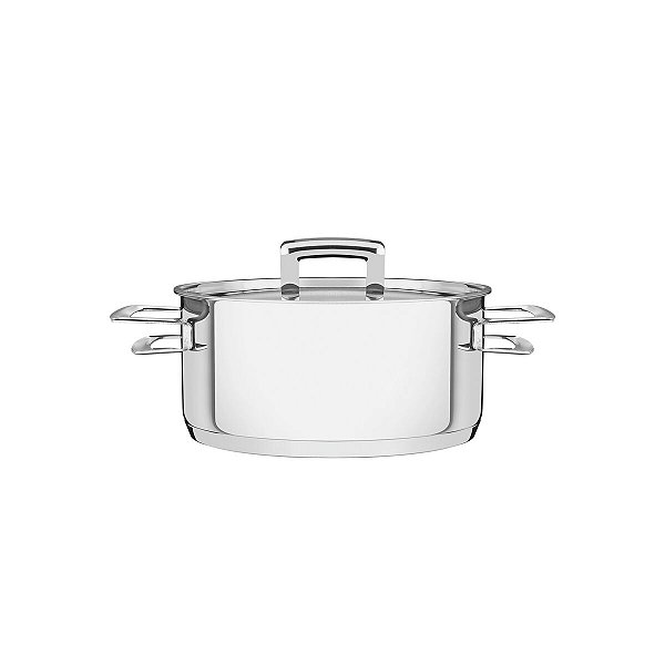 Caçarola Brava Rasa Inox Triplo 20Cm 2,9L Tramontin 62403200