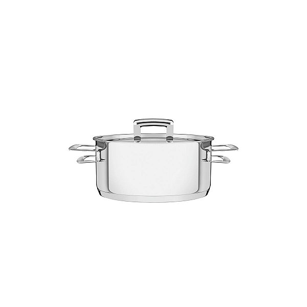 Caçarola Brava Rasa Inox Triplo 16Cm 1,4L Tramontin 62403160