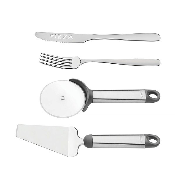 Kit Pizza Aço Inox 14 Pç. Tramontina 66950670