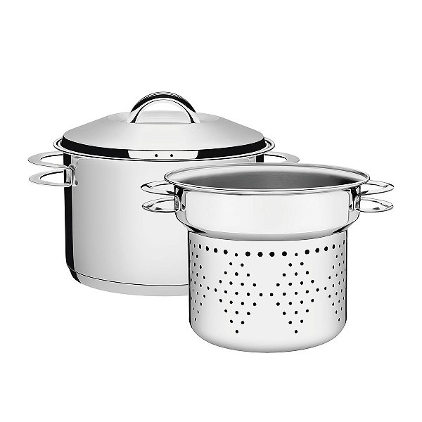 Panela Cozi Pasta Inox Fundo Triplo 24cm Tramontina 65500400