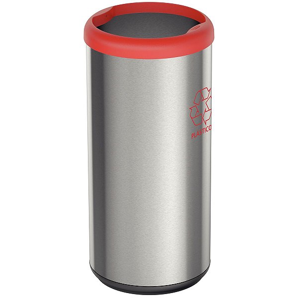 Lixeira Inox Cápsula Selecta 40L Polido Tramonti 94539222