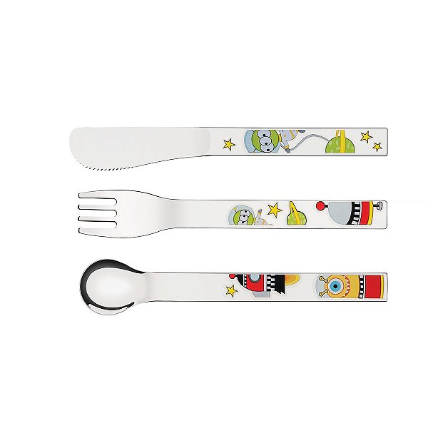 Jogo Talheres Infantil Inox Allegria Tramontina 66974000