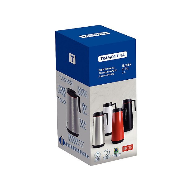 Bule Térmico Inox Grafite S/ Infusor 1 L Tramontina 61645100