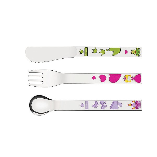 Jogo Talheres Infantil Inox Princesa B Tramontina 66974005