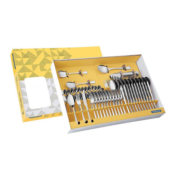 Faqueiro Inox Faca Churrasco 76 Pç. Tramontina 66945824