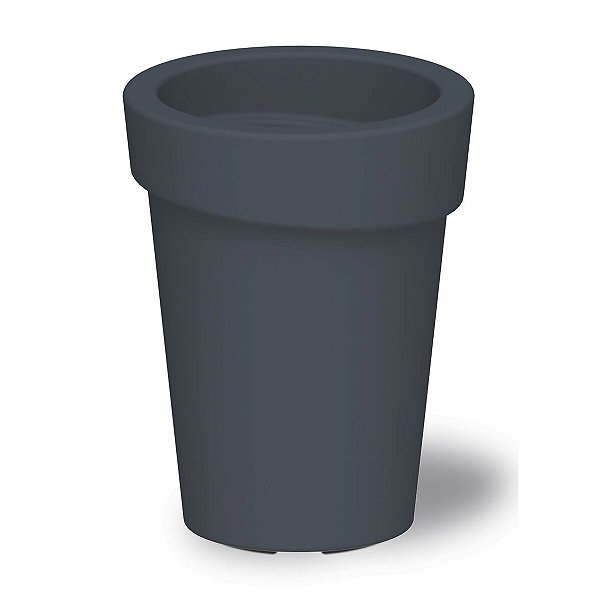 Vaso Cachepo Koppa Médio Grafite Tramontina 92761007