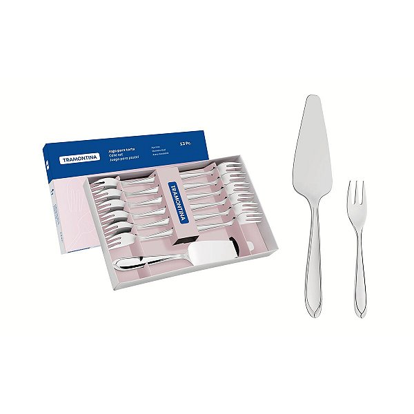 Jogo Aco Inox Torta 13Pçs Laguna Tramontina 66906610