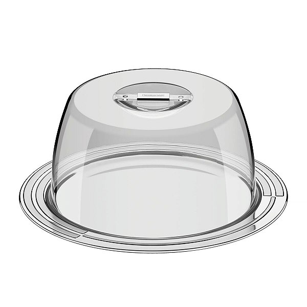 Porta Queijo 25Cm Inox Queijeira Ciclo Tramontina 64510670