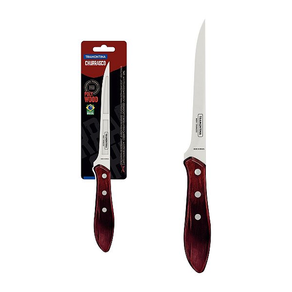 Faca Cozinha Inox 6 Polywood Madeira Tramontina 21188176
