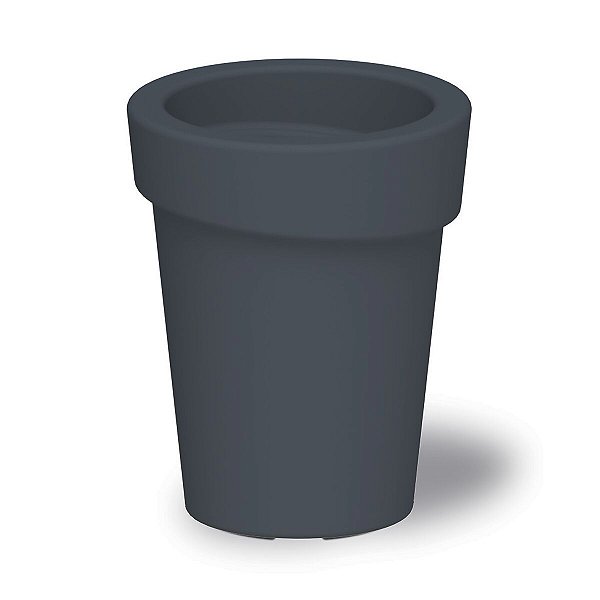 Vaso Cachepo Koppa Pequeno Grafite Tramontina 92762007