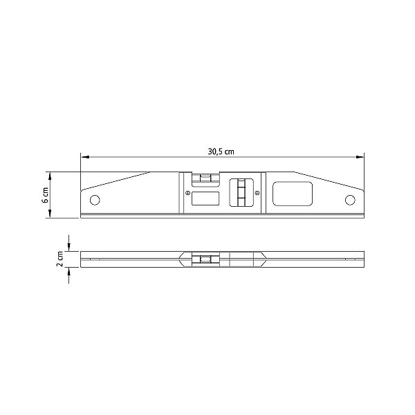 Nivel Ima Magnetico De Aluminio 12 Tramontina 43105012