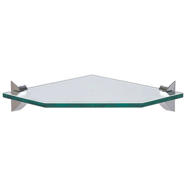 Prateleira Canto 30Cm Glass Vidro Quadra Tramontina 91221003