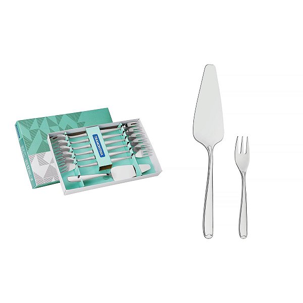 Jogo Talher Inox Bolo Torta 13Pçs Tramontina 66901610
