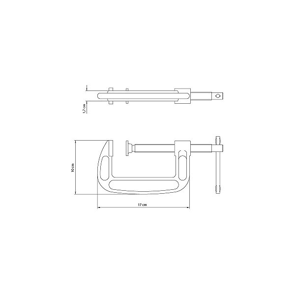 Grampo Tipo C 4 Tramontina 43190004