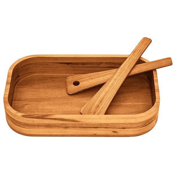 Gamela Saladeira Madeira Retangular Tramontina 10184100