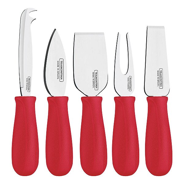 Jogo P/Queijo Inox 5Pc Harmoniz Ver 23498719