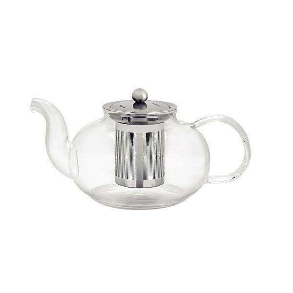 Bule Chá Tramontina Vidro Inox Infusor 1 L 61764100