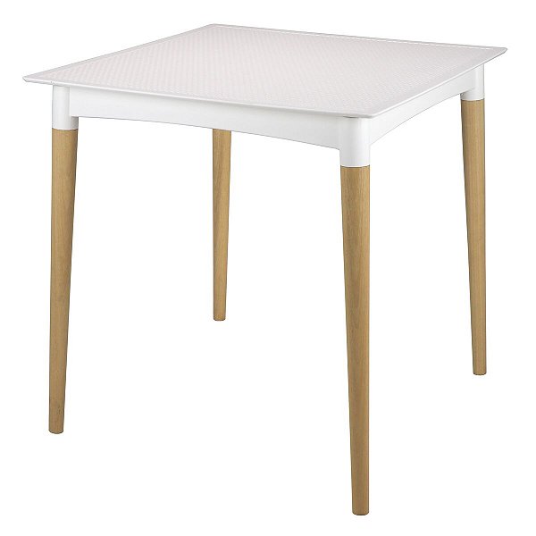 Mesa Laura Pés De Madeira Branca 92354010