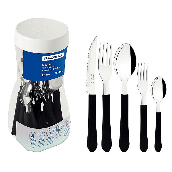 Faqueiro Tramontina Leme Lâminas Inox Tramontina 23198018