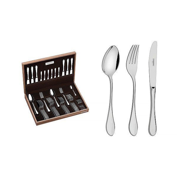 Faqueiro Aco Inox 42Pcs C/Estojo 66932205