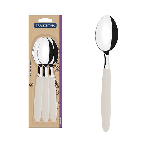 Conj Colher Mesa Inox 6Pc Ipanema Cinza Tramontina 23363666