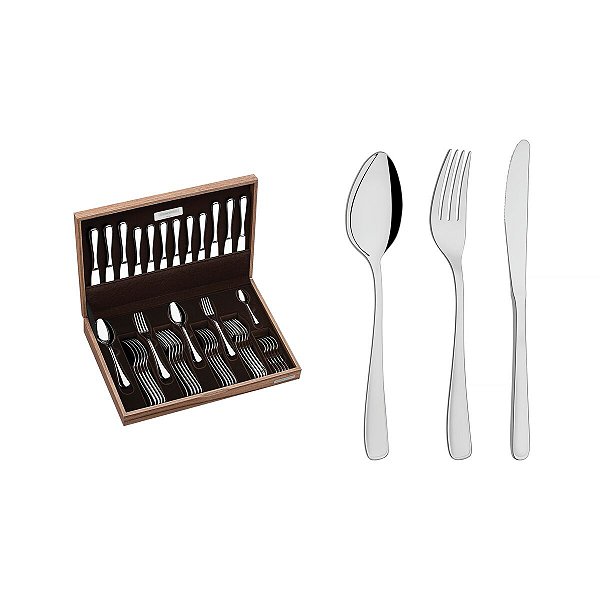 Faqueiro Aco Inox 42Pcs C/Estojo 66965200