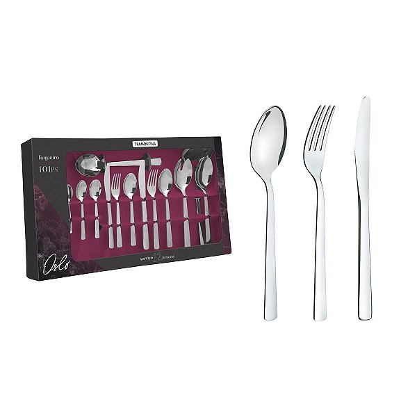Faqueiro Aco Inox 101Pc Oslo Tramontina 66985030