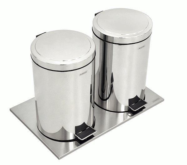 Berço Inox Tramontina Lixeiras Pedal 20 L Ou 30 L 94531004