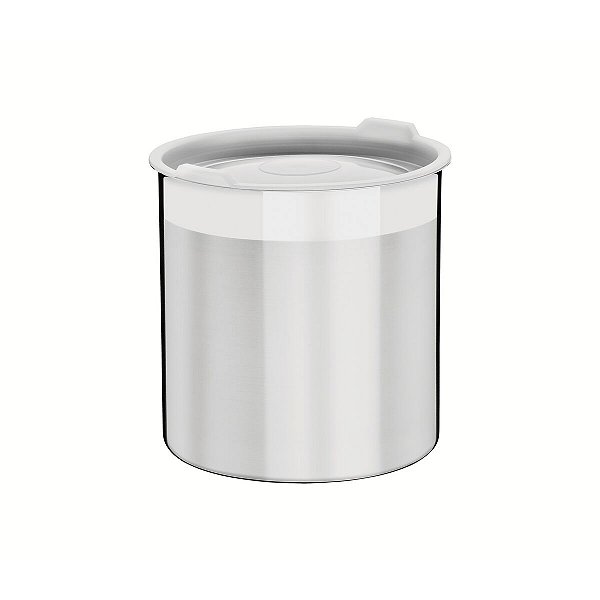 Pote Armazenar Inox Tampa Plástica Ø 14Cm 61227140