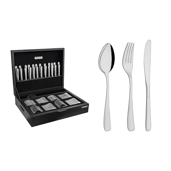 Faqueiro Aco Inox 101Pc.Continental 66965214